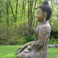 Buddha statue in the meadow