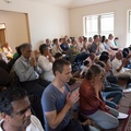 Chanting and meditation in the Dhamma Hall