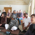 Community members observe Pabbajja in the Dhamma Hall